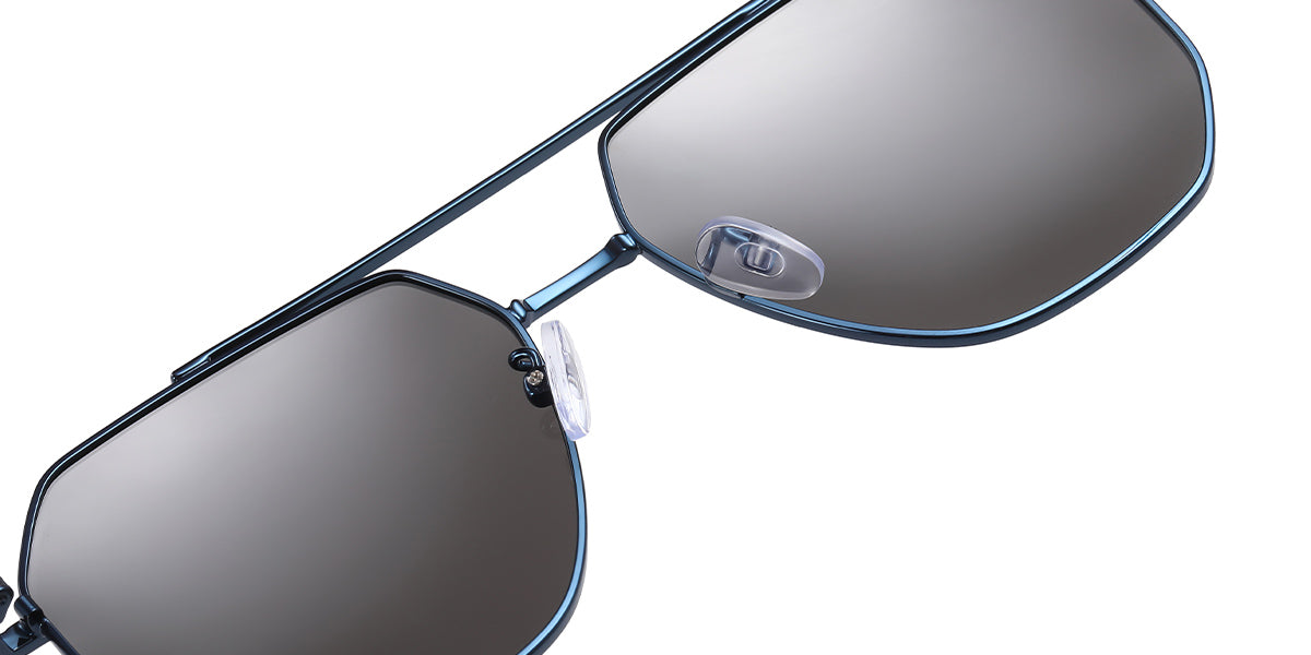 Blue + Mirrored Silver Polarized Lenses (SG4744-2)
