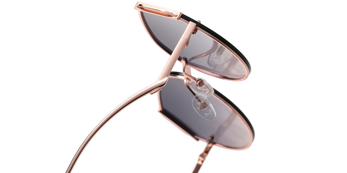 Rose Gold + Gray-Pink Polarized Lenses (SG5311-2)