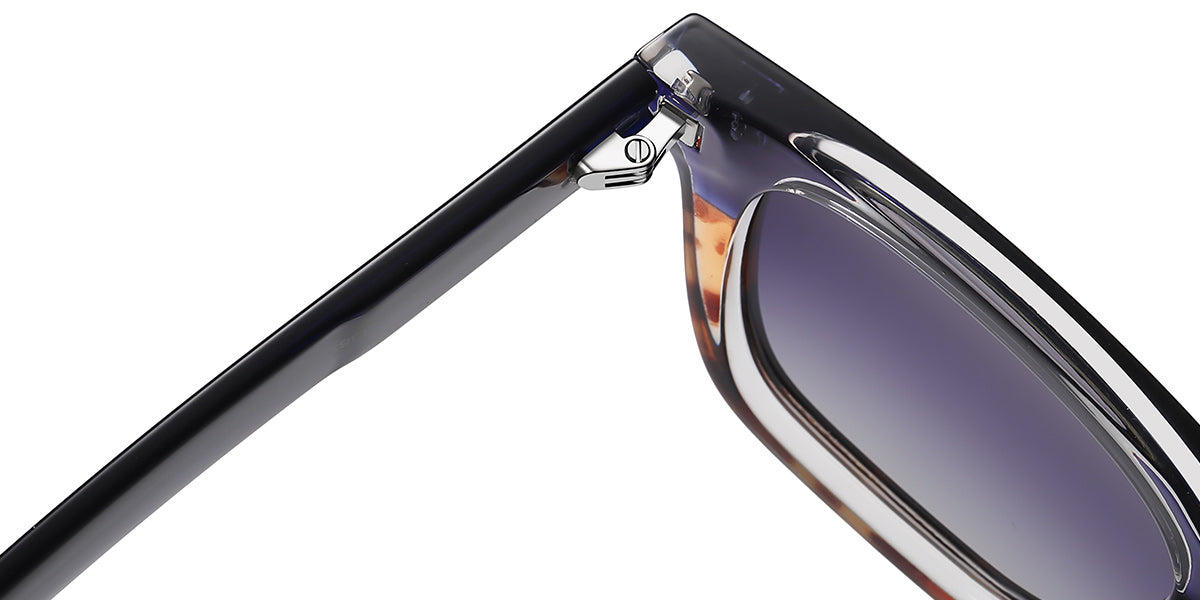 Pattern Tortoiseshell + Gradient Gray Polarized Lenses (SG6028-4)