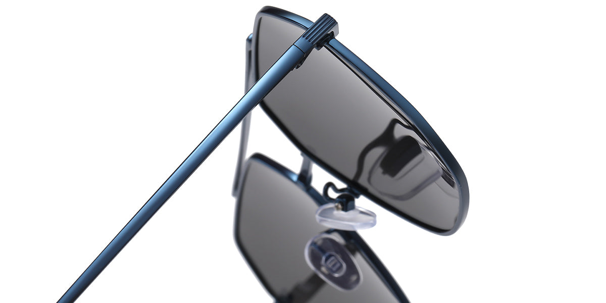 Blue + Mirrored Silver Polarized Lenses (SG4744-2)